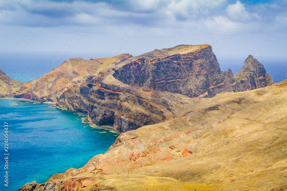 Incredible view of the sea coast. Madeira. Portugal