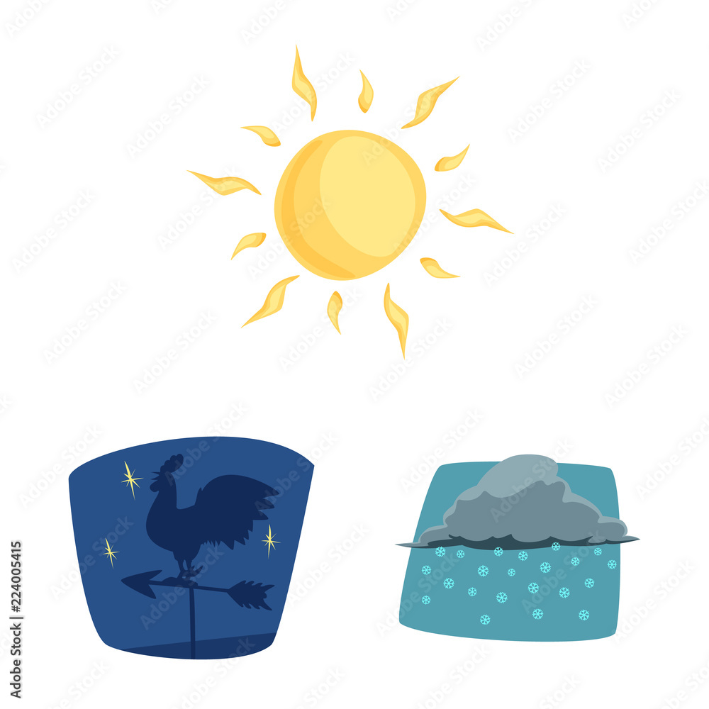 Vector illustration of weather and climate sign. Collection of weather and cloud stock vector illustration. Vector illustration of weather and climate sign. Collection of weather and cloud stock vector illustration.