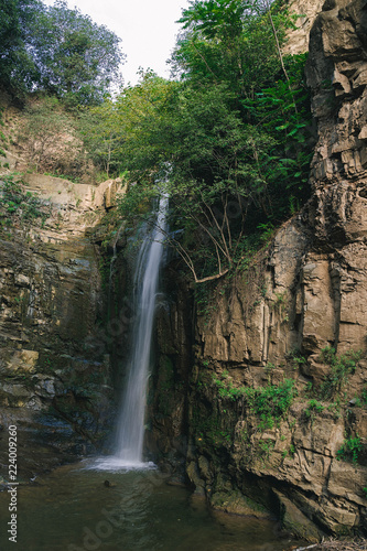 Legvtakhevi waterfall in the gorge in Tbilisi