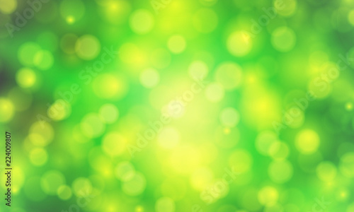 green background with blurry bokeh
