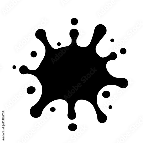 Oil blast sign - vector