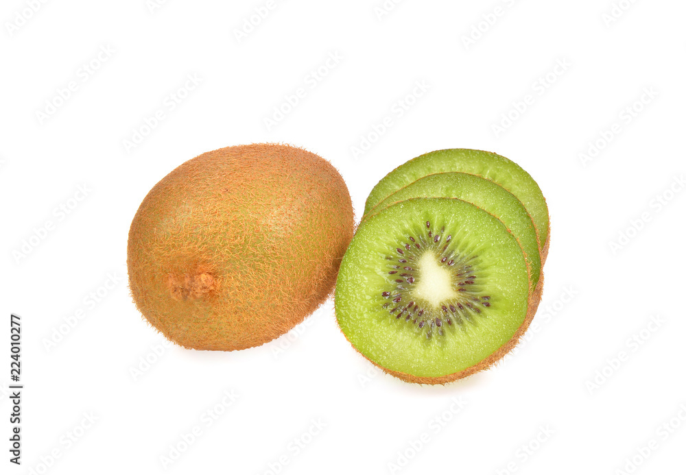 kiwi fruit on white background kiwi fruit on white background