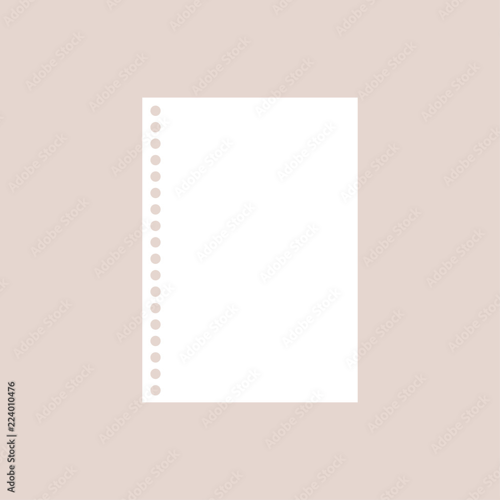 illustration of a paper sheet illustration of a paper sheet