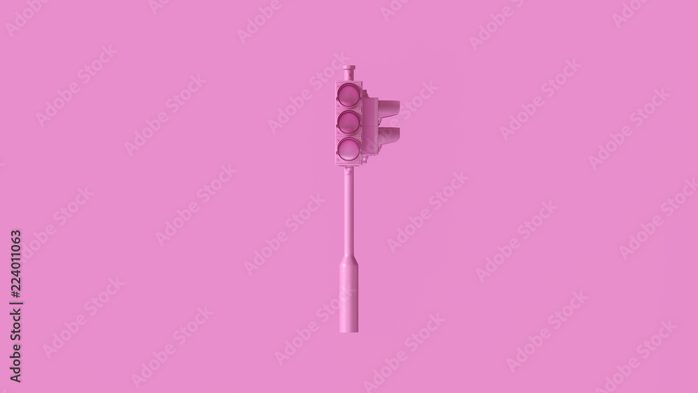Pink Traffic Light Signals 3d illustration Pink Traffic Light Signals 3d illustration