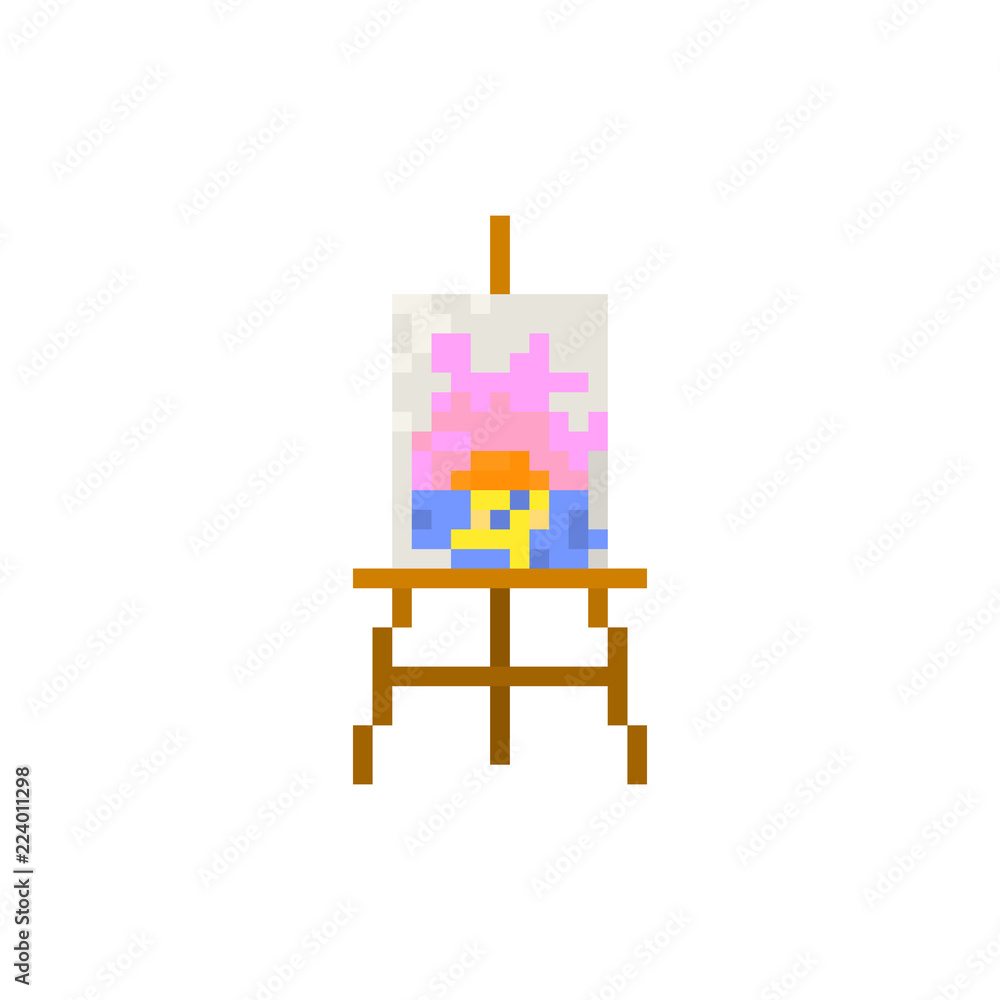 Pixel easel for games and websites