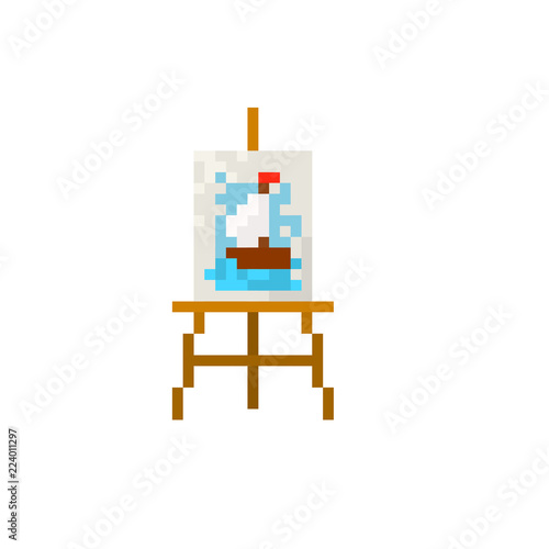 Pixel easel for games and websites