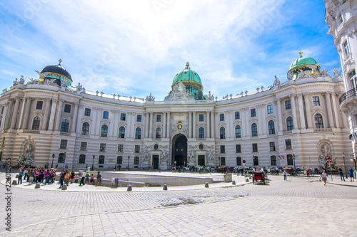 Hofburg palace on St. Michael square (Michaelerplatz), Vienna, Austria