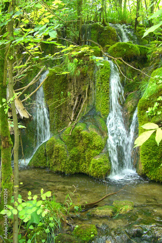 Waterfall in green  Plitvice 