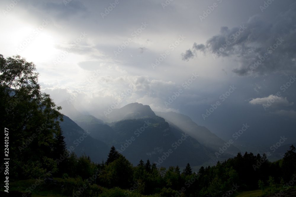 Gewitterstimmung in den Alpen