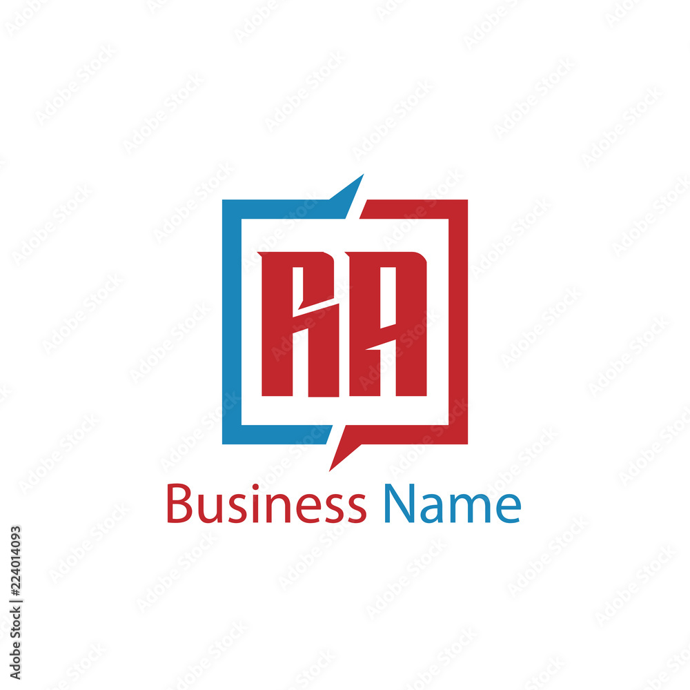 Obraz premium Initial Letter RA Logo Template Design