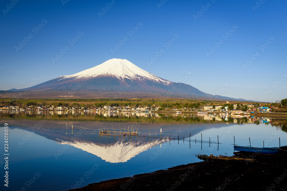 Mountain Fuji at Yamanaka lake