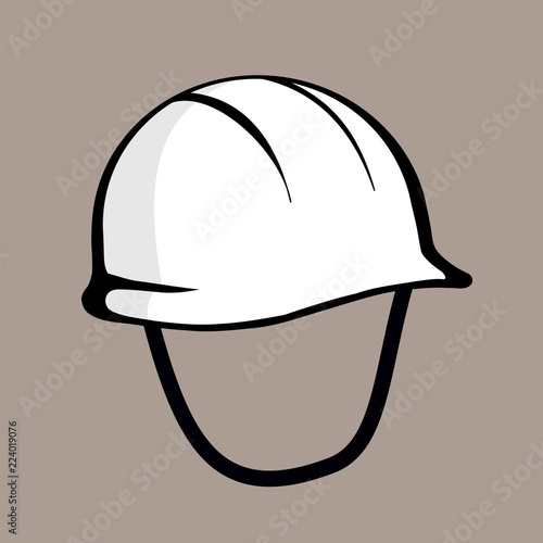 White helmets - Head protection for Syria civil defense. Vector illustration 