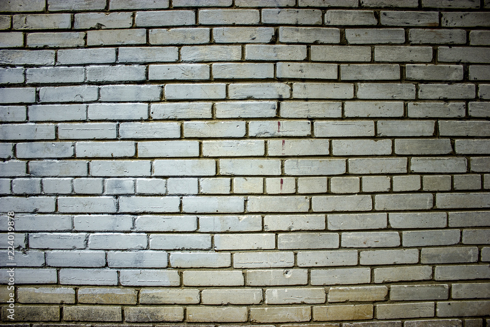 Obraz premium gray old brick wall block