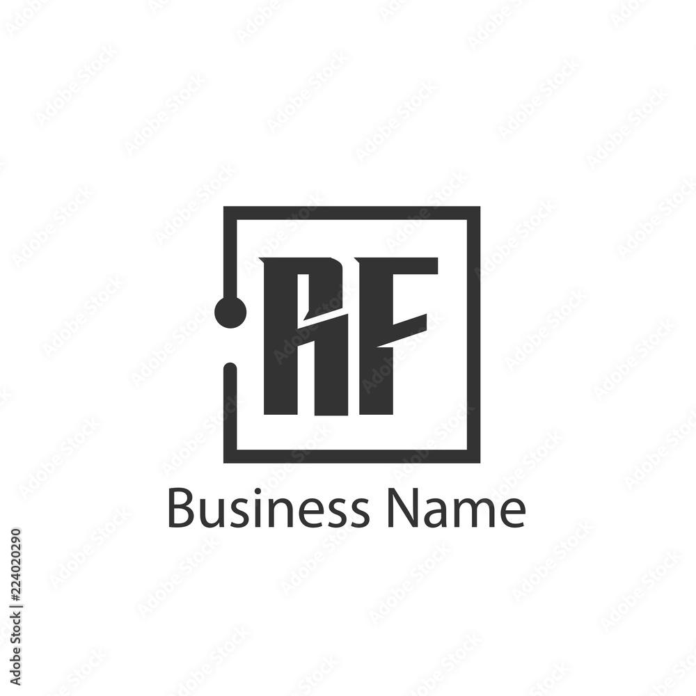 Initial Letter RF Logo Template Design Initial Letter RF Logo Template Design