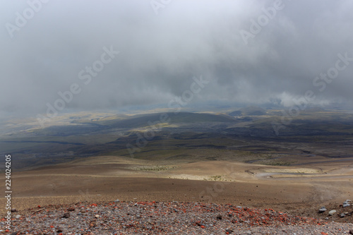 View on the strato vulcano cotopaxi, ecuado photo