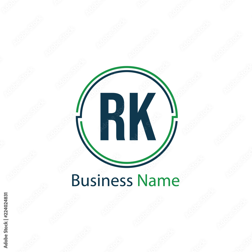 Initial Letter RK Logo Template Design Initial Letter RK Logo Template Design