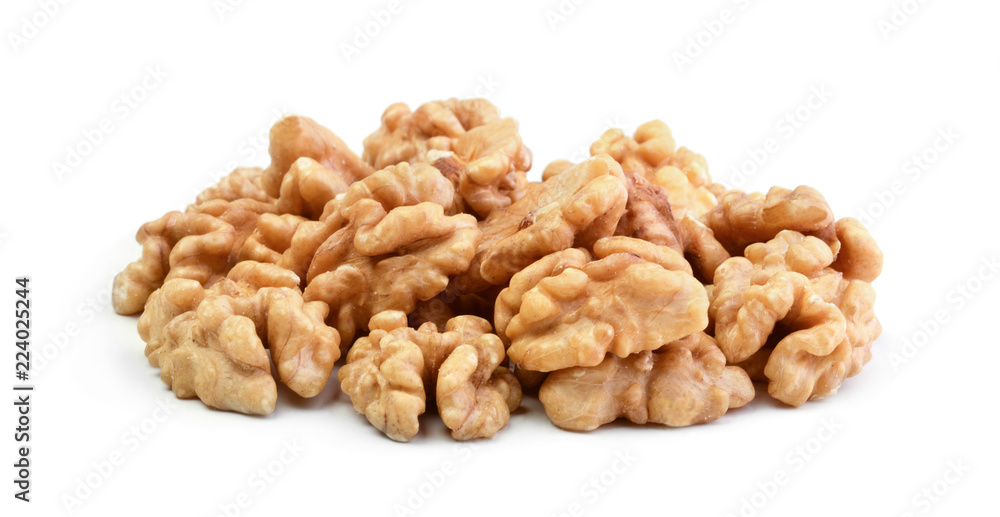 Walnuts isolated on white background Walnuts isolated on white background