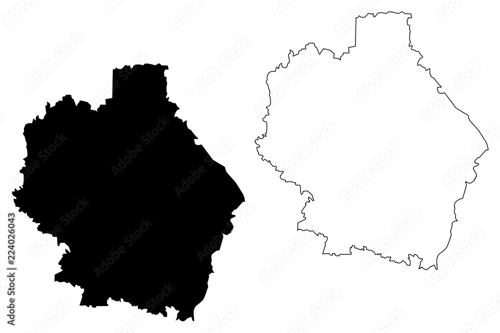 Tambov Oblast (Russia, Subjects of the Russian Federation, Oblasts of Russia) map vector illustration, scribble sketch Tambov Oblast map