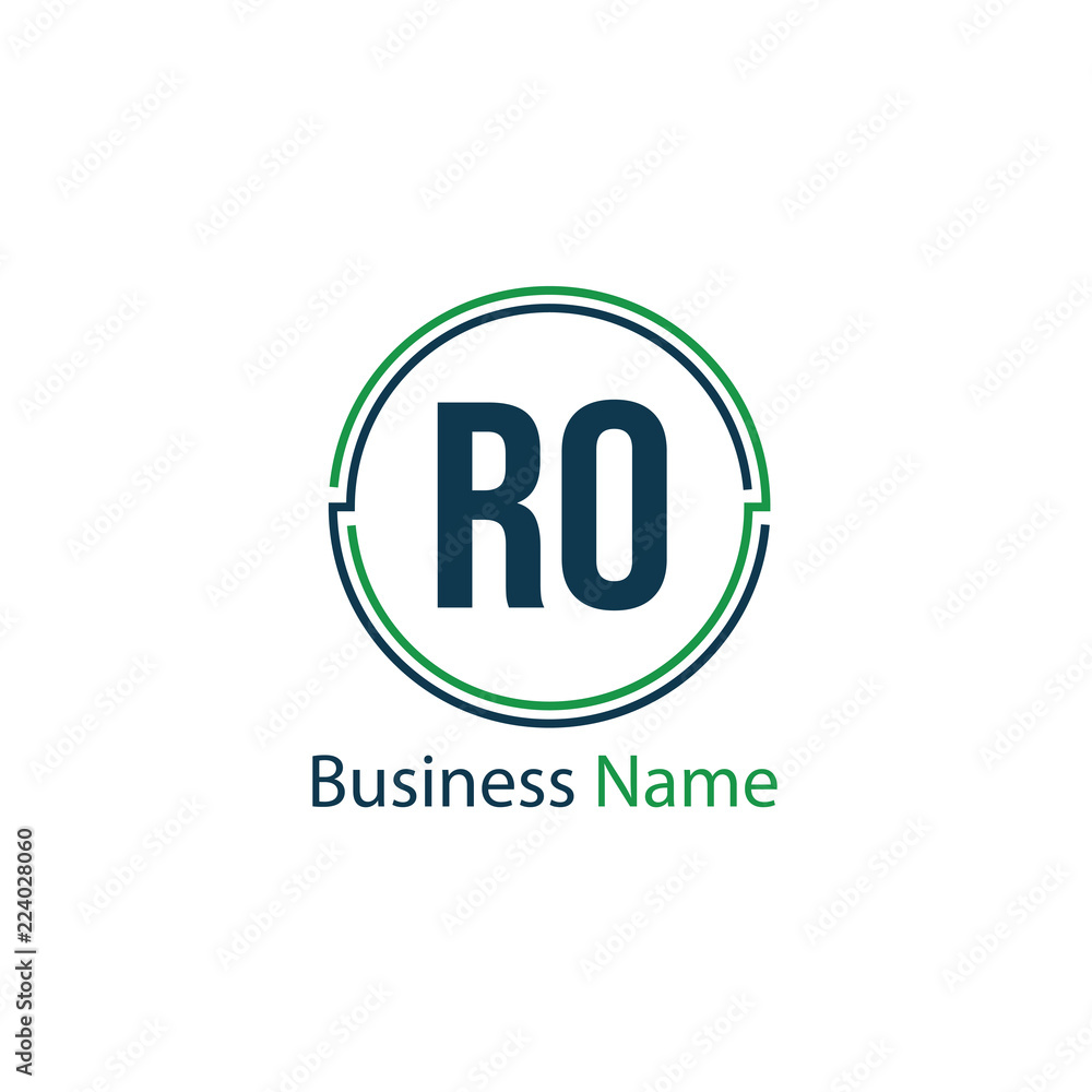 Initial Letter RO Logo Template Design Initial Letter RO Logo Template Design