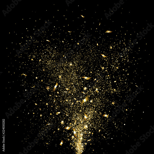 Festive Gold Confetti