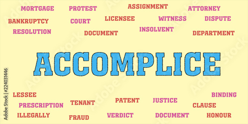 accomplice Words and tags cloud