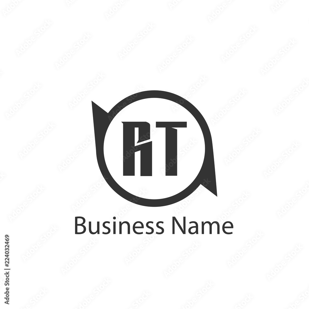 Initial Letter RT Logo Template Design Initial Letter RT Logo Template Design