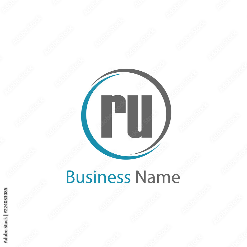 Initial Letter RU Logo Template Design Initial Letter RU Logo Template Design