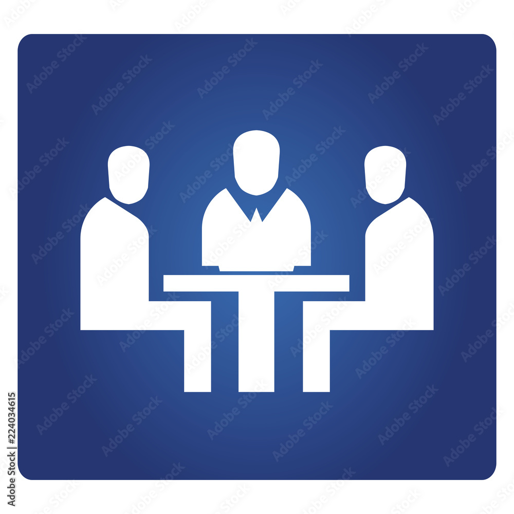 business meeting people on blue background business meeting people on blue background