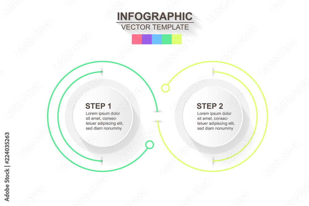Timeline infographics design vector and marketing icons can be used for workflow layout, diagram, annual report, web design. Business concept with 2 options, steps or processes