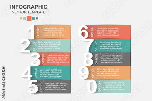 Timeline infographics design vector and marketing icons can be used for workflow layout, diagram, annual report, web design. Business concept with 10 options, steps or processes