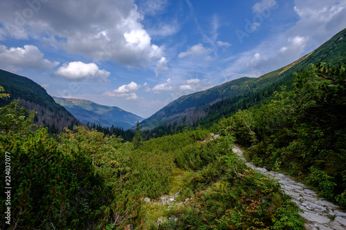 hiking trail in tatra mountains in Slovakia © Martins Vanags