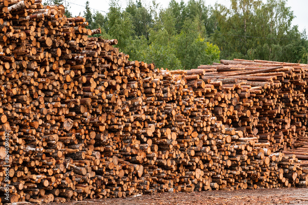 Stock of timber