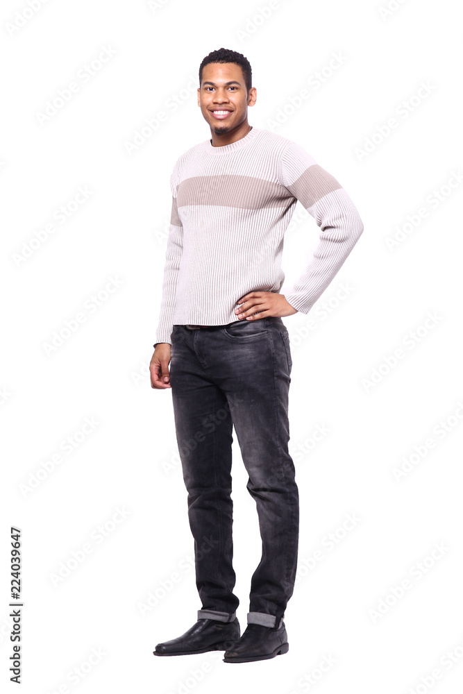 Fototapeta premium Full body afro man