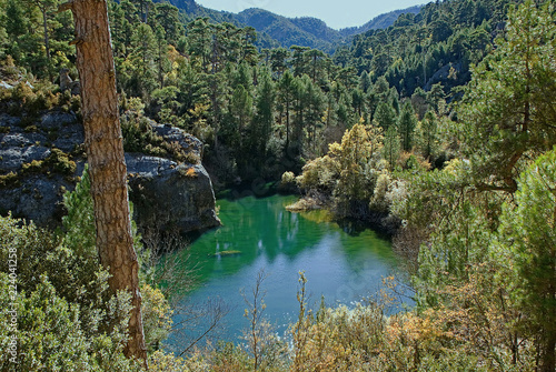 Laguna de Valdeazores, ruta del río Borosa, en las sierras de Cazorla, Segura y Las Villas.