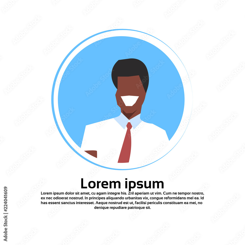 african american businessman avatar happy face profile male cartoon character portrait isolated flat copy space vector illustration african american businessman avatar happy face profile male cartoon character portrait isolated flat copy space vector illustration