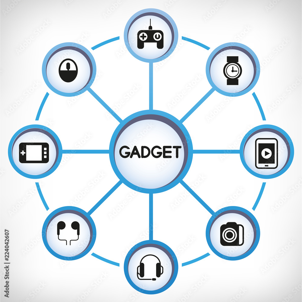 gadget icons in circle diagram gadget icons in circle diagram