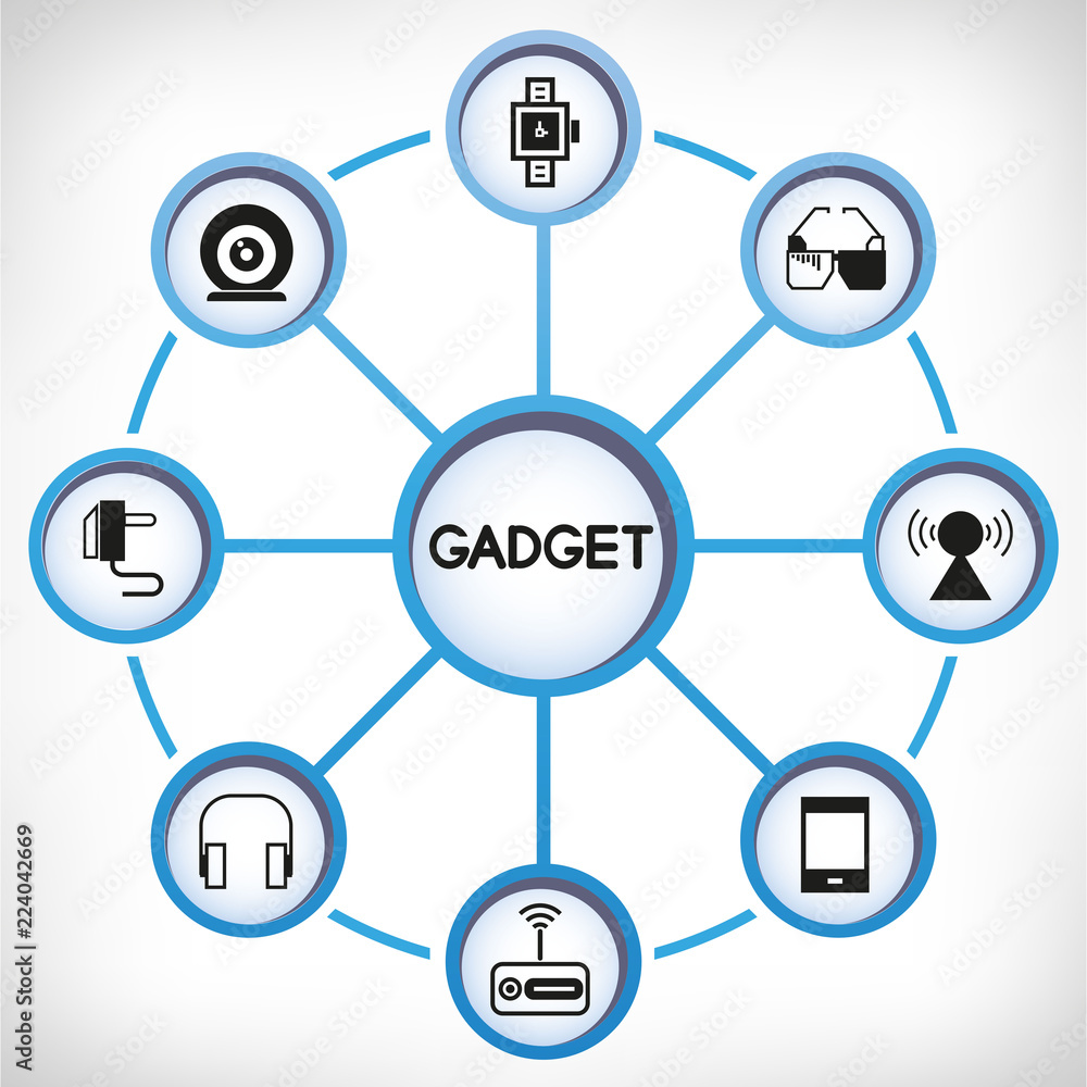 gadget icons in circle diagram gadget icons in circle diagram