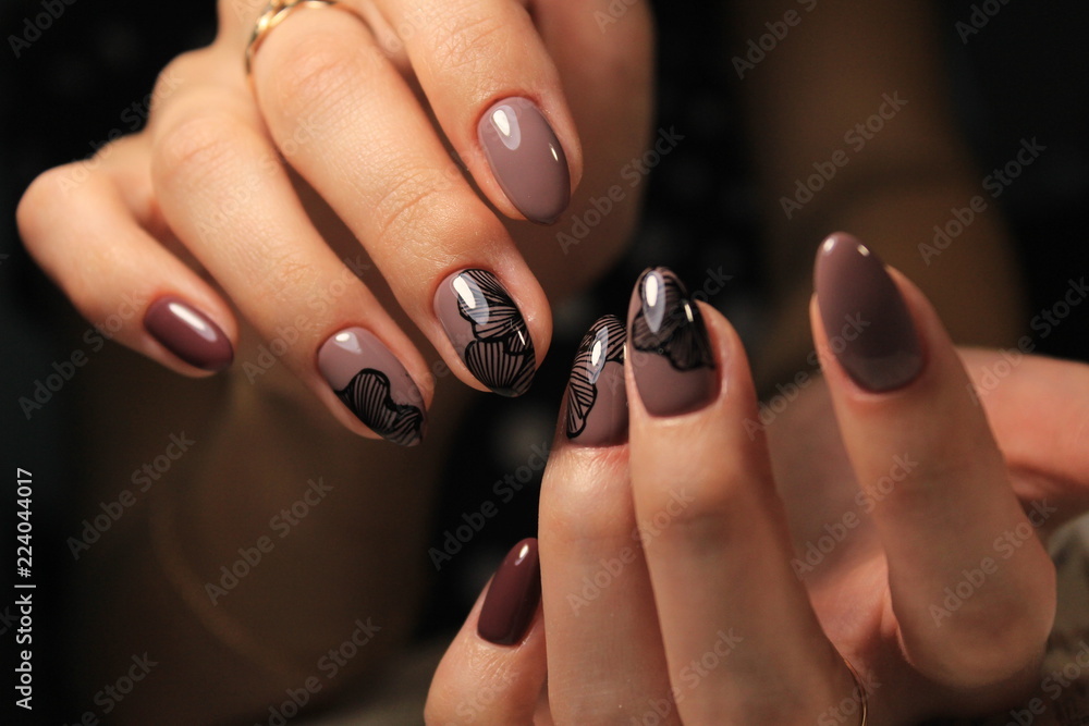 fashionable design of a manicure fashionable design of a manicure