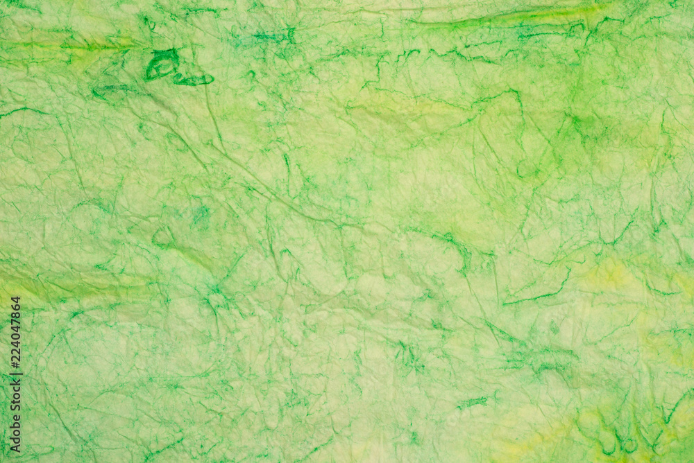 green creased colored tissue paper background texture
