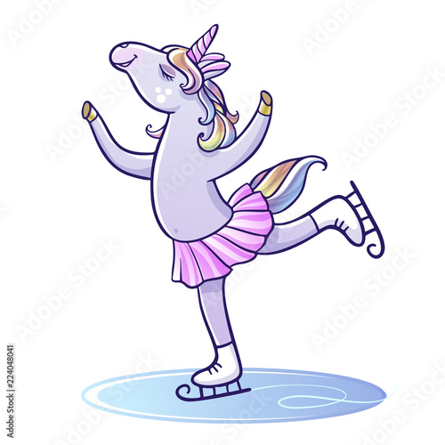 Pretty unicorn on ice.
