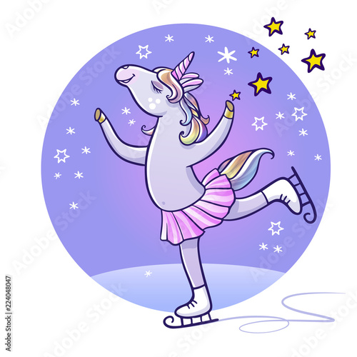 Pretty unicorn on ice.