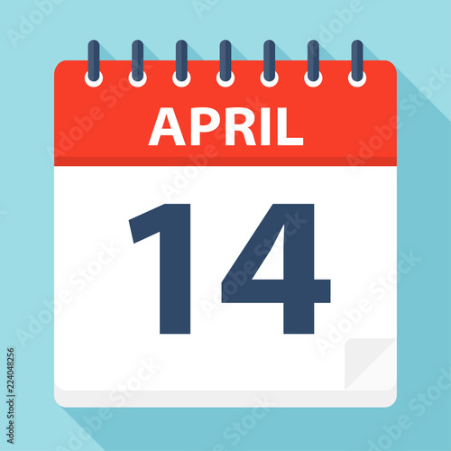 April 14 - Calendar Icon