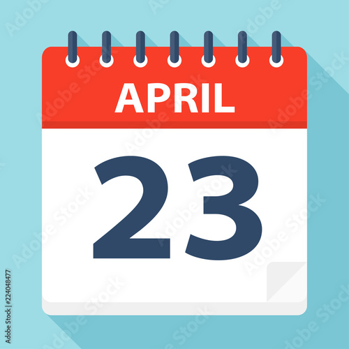 April 23 - Calendar Icon