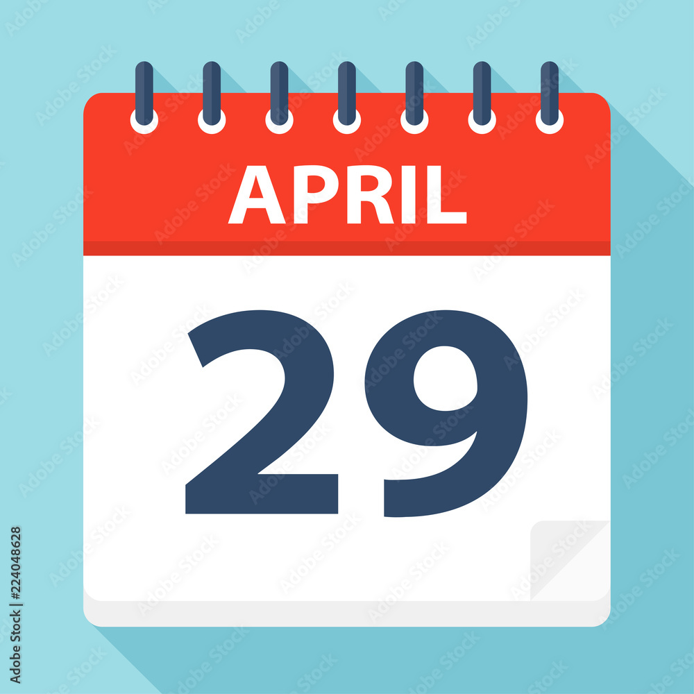 April 29 - Calendar Icon April 29 - Calendar Icon