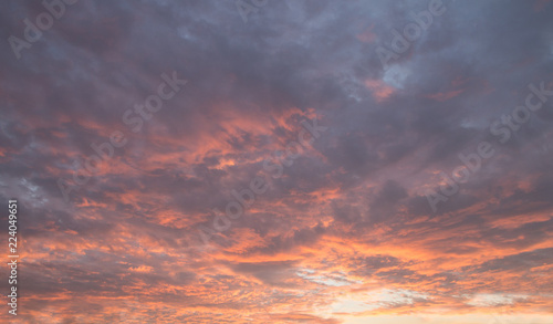 Fototapeta Naklejka Na Ścianę i Meble -  Evening sky before a storm.
