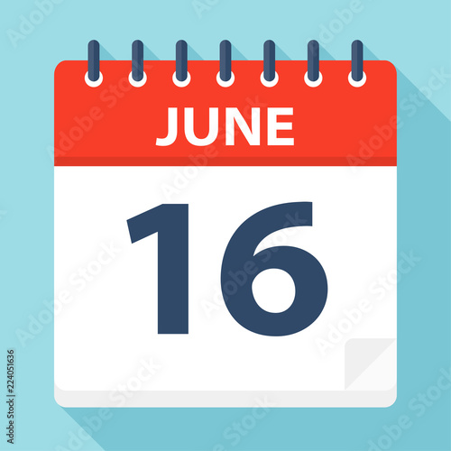 June 16 - Calendar Icon