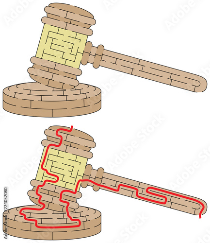 Easy gavel maze