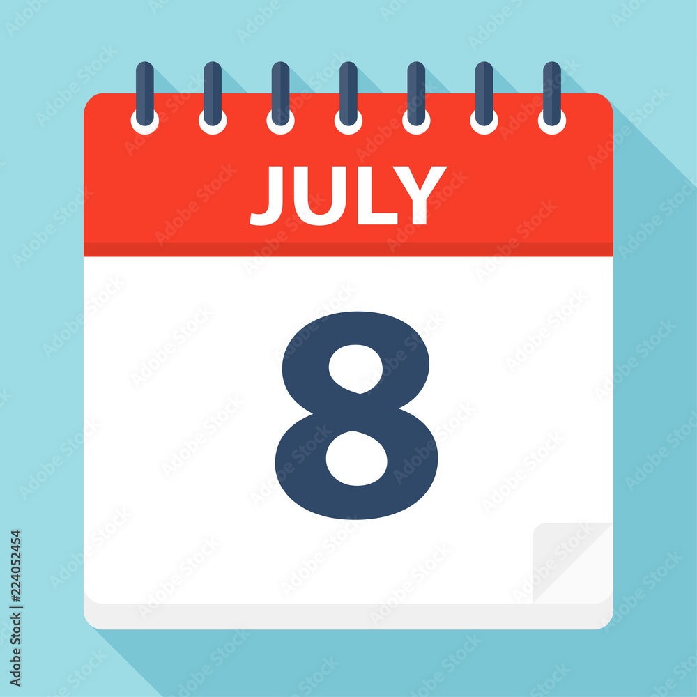 July 8 - Calendar Icon July 8 - Calendar Icon