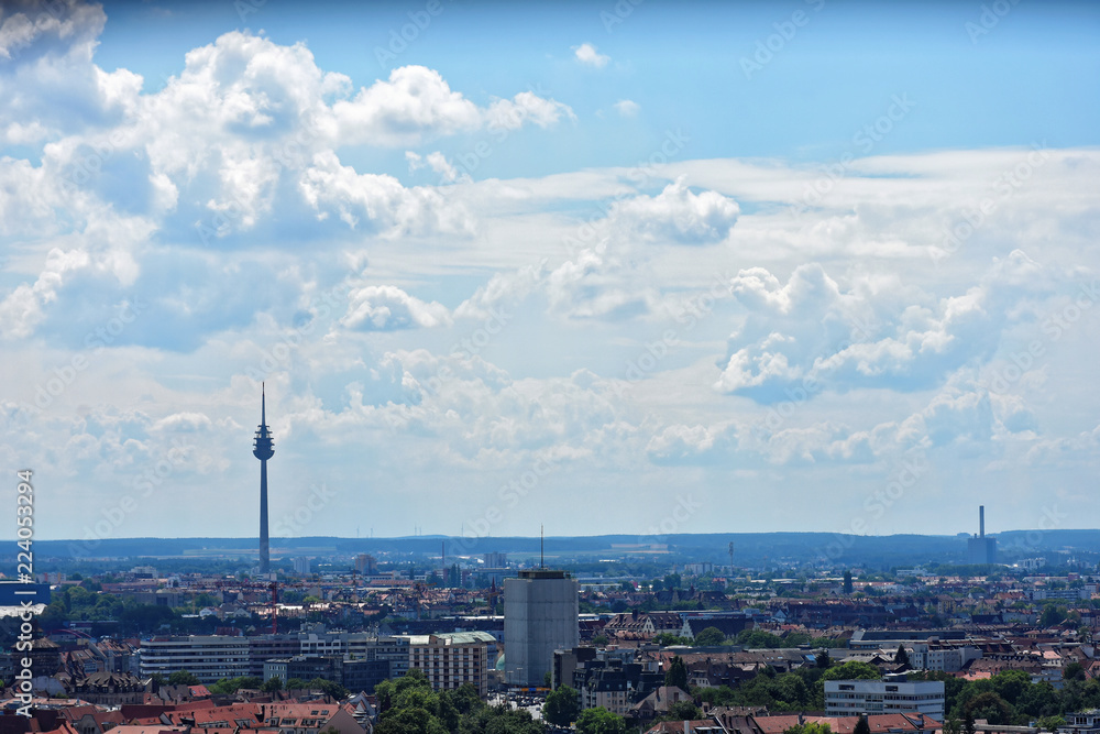 Fototapeta premium Sunny day in Nuremberg