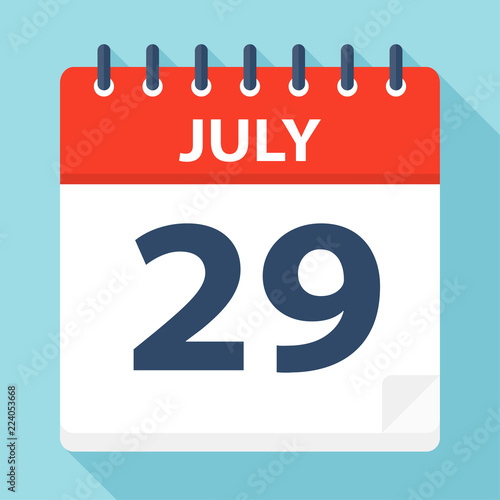 July 29 - Calendar Icon